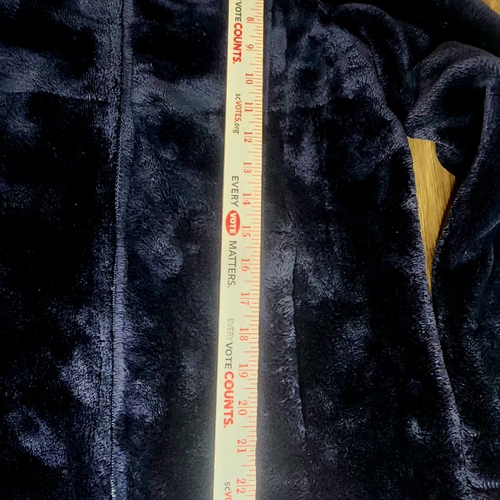 32 Degree Heat Women's Plush Faux Fur Full Zip Jacket, Navy Super Soft Sz Med - Picture 8 of 16